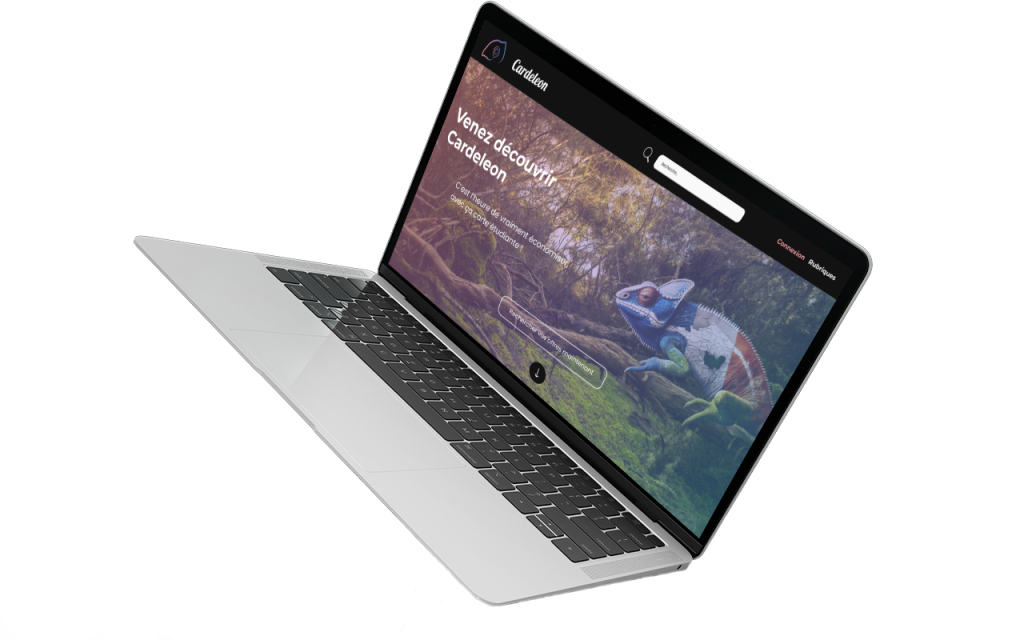 Image représentant le mockup de Cardelon au format ordinateur.